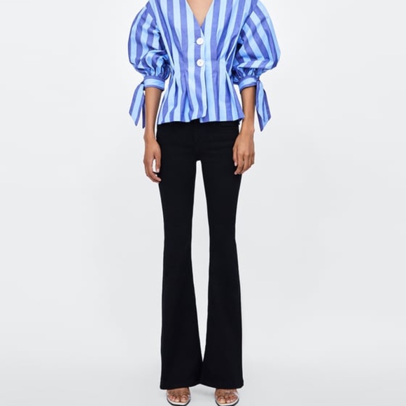 zara Denim - Zara Woman The Skinny Flare In Revolve Black